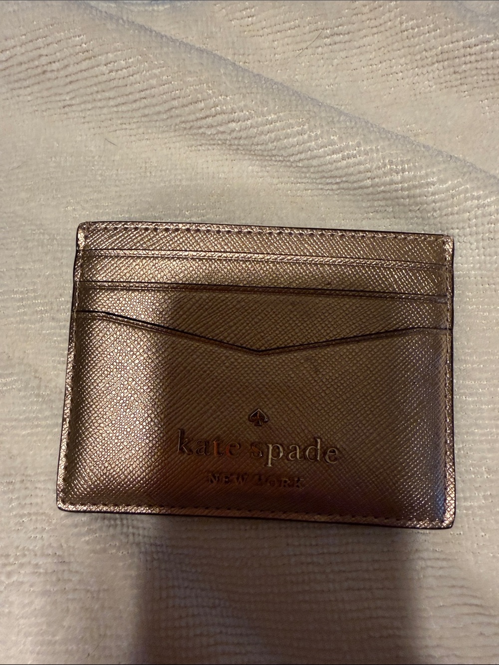 kate spade Metallic Rose Card Holder
